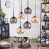 Koyoto lampa wisząca, kula świetlna, lampa wisząca bursztynowy, przydymiony, 6-punktowe