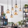 Koyoto lampa wisząca, kula świetlna, lampa wisząca bursztynowy, 6-punktowe