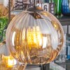 Koyoto lampa wisząca, kula świetlna, lampa wisząca bursztynowy, 6-punktowe
