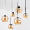 Koyoto lampa wisząca, kula świetlna, lampa wisząca bursztynowy, 6-punktowe
