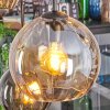 Koyoto lampa wisząca, kula świetlna, lampa wisząca bursztynowy, przezroczysty, przydymiony, 6-punktowe