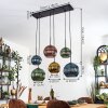 Koyoto Lampa wisząca, Kula świetlna, Lampa wisząca Niebeieski, Złoty, Zielony, W kolorze miedzi, 6-punktowe