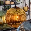 Koyoto Lampa wisząca, Kula świetlna, Lampa wisząca Niebeieski, Złoty, Zielony, W kolorze miedzi, 6-punktowe