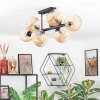 Koyoto lampa sufitowa, kula świetlna bursztynowy, 8-punktowe