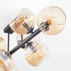 Koyoto lampa sufitowa, kula świetlna bursztynowy, 8-punktowe