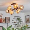 Koyoto lampa sufitowa, kula świetlna bursztynowy, 8-punktowe