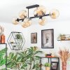 Koyoto lampa sufitowa, kula świetlna bursztynowy, 8-punktowe