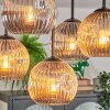Ripoll Lampa sufitowa, Kula świetlna W kolorze bursztynu, Przydymiony, 5-punktowe