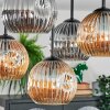 Ripoll Lampa sufitowa, Kula świetlna W kolorze bursztynu, Przydymiony, 5-punktowe