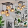 Ripoll Lampa sufitowa, Kula świetlna Chrom, Przezroczysty, Przydymiony, 5-punktowe