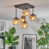 Ripoll Lampa sufitowa, Kula świetlna Chrom, Przezroczysty, Przydymiony, 5-punktowe