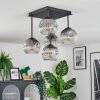 Ripoll Lampa sufitowa, Kula świetlna Przezroczysty, Przydymiony, 5-punktowe