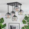 Ripoll Lampa sufitowa, Kula świetlna Przezroczysty, Przydymiony, 5-punktowe