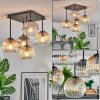 Ripoll Lampa sufitowa, Kula świetlna W kolorze bursztynu, Przezroczysty, Przydymiony, 5-punktowe
