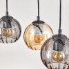 Koyoto Lampa wisząca, Kula świetlna, Lampa wisząca Ecru, Czarny, 5-punktowe