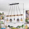 Koyoto lampa wisząca, kula świetlna, lampa wisząca kolory naturalne, czarny, 5-punktowe