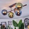 Chehalis lampa sufitowa, kula świetlna niebeieski, zielony, miedziany, 5-punktowe