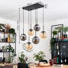 Gastor lampa wisząca, kula świetlna, lampa wisząca bursztynowy, przydymiony, 6-punktowe
