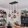 Gastor lampa wisząca, kula świetlna, lampa wisząca bursztynowy, przydymiony, 6-punktowe