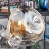 Ripoll lampa wisząca, kula świetlna, lampa wisząca bursztynowy, przezroczysty, przydymiony, 6-punktowe