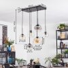 Ripoll lampa wisząca, kula świetlna, lampa wisząca bursztynowy, przezroczysty, przydymiony, 6-punktowe
