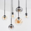 Ripoll Lampa wisząca, Kula świetlna, Lampa wisząca W kolorze bursztynu, Przezroczysty, Przydymiony, 6-punktowe