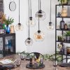 Ripoll Lampa wisząca, Kula świetlna, Lampa wisząca W kolorze bursztynu, Przezroczysty, Przydymiony, 6-punktowe