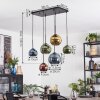 Koyoto lampa wisząca, kula świetlna, lampa wisząca niebeieski, złoty, zielony, miedziany, 6-punktowe