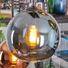 Koyoto lampa wisząca, kula świetlna, lampa wisząca niebeieski, złoty, zielony, miedziany, 6-punktowe