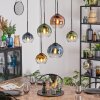 Koyoto Lampa wisząca, Kula świetlna, Lampa wisząca Niebeieski, Złoty, Zielony, Przezroczysty, W kolorze miedzi, 6-punktowe