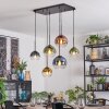 Koyoto Lampa wisząca, Kula świetlna, Lampa wisząca Niebeieski, Złoty, Zielony, Przezroczysty, W kolorze miedzi, 6-punktowe
