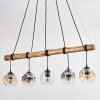 Ripoll Lampa wisząca, Kula świetlna, Lampa wisząca Ecru, Czarny, 5-punktowe