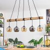 Ripoll lampa wisząca, kula świetlna, lampa wisząca kolory naturalne, czarny, 5-punktowe