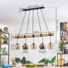 Ripoll lampa wisząca, kula świetlna, lampa wisząca kolory naturalne, czarny, 5-punktowe
