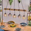 Ripoll Lampa wisząca, Kula świetlna, Lampa wisząca Ecru, Czarny, 5-punktowe