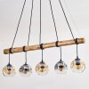 Ripoll Lampa wisząca, Kula świetlna, Lampa wisząca Ecru, Czarny, 5-punktowe