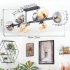 Koyoto lampa sufitowa, kula świetlna bursztynowy, przezroczysty, przydymiony, 8-punktowe