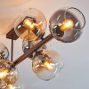 Koyoto lampa sufitowa, kula świetlna bursztynowy, przezroczysty, przydymiony, 8-punktowe