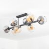 Koyoto lampa sufitowa, kula świetlna bursztynowy, przezroczysty, przydymiony, 8-punktowe