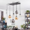 Ripoll lampa wisząca, kula świetlna, lampa wisząca bursztynowy, przezroczysty, przydymiony, 6-punktowe