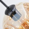 Ripoll lampa wisząca, kula świetlna, lampa wisząca bursztynowy, przezroczysty, przydymiony, 6-punktowe