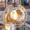 Ripoll Lampa wisząca, Kula świetlna, Lampa wisząca W kolorze bursztynu, Przezroczysty, Przydymiony, 6-punktowe