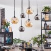 Ripoll lampa wisząca, kula świetlna, lampa wisząca bursztynowy, przydymiony, 6-punktowe
