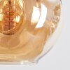 Ripoll lampa wisząca, kula świetlna, lampa wisząca bursztynowy, przydymiony, 6-punktowe
