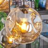 Ripoll lampa wisząca, kula świetlna, lampa wisząca bursztynowy, przydymiony, 6-punktowe