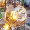 Ripoll lampa wisząca, kula świetlna, lampa wisząca bursztynowy, przydymiony, 6-punktowe
