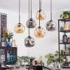 Ripoll Lampa wisząca, Kula świetlna, Lampa wisząca W kolorze bursztynu, Przydymiony, 6-punktowe