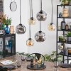 Ripoll lampa wisząca, kula świetlna, lampa wisząca bursztynowy, przydymiony, 6-punktowe