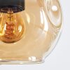 Ripoll lampa wisząca, kula świetlna, lampa wisząca bursztynowy, przydymiony, 6-punktowe