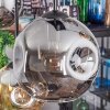 Ripoll lampa wisząca, kula świetlna, lampa wisząca bursztynowy, przydymiony, 6-punktowe